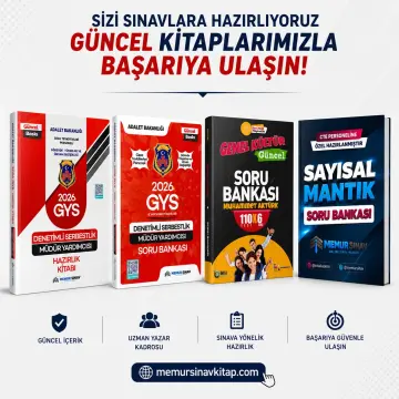 2026 CTE GYS DENETİMDE SERBESTLİK MÜDÜR YARD. HAZIRLIK KİTABI + SORU BANKASI 4'LÜ SET
