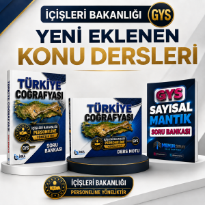 İÇİŞLERİ COĞRAFYA SETİ + SAYISAL MANTIK SORU BANKASI